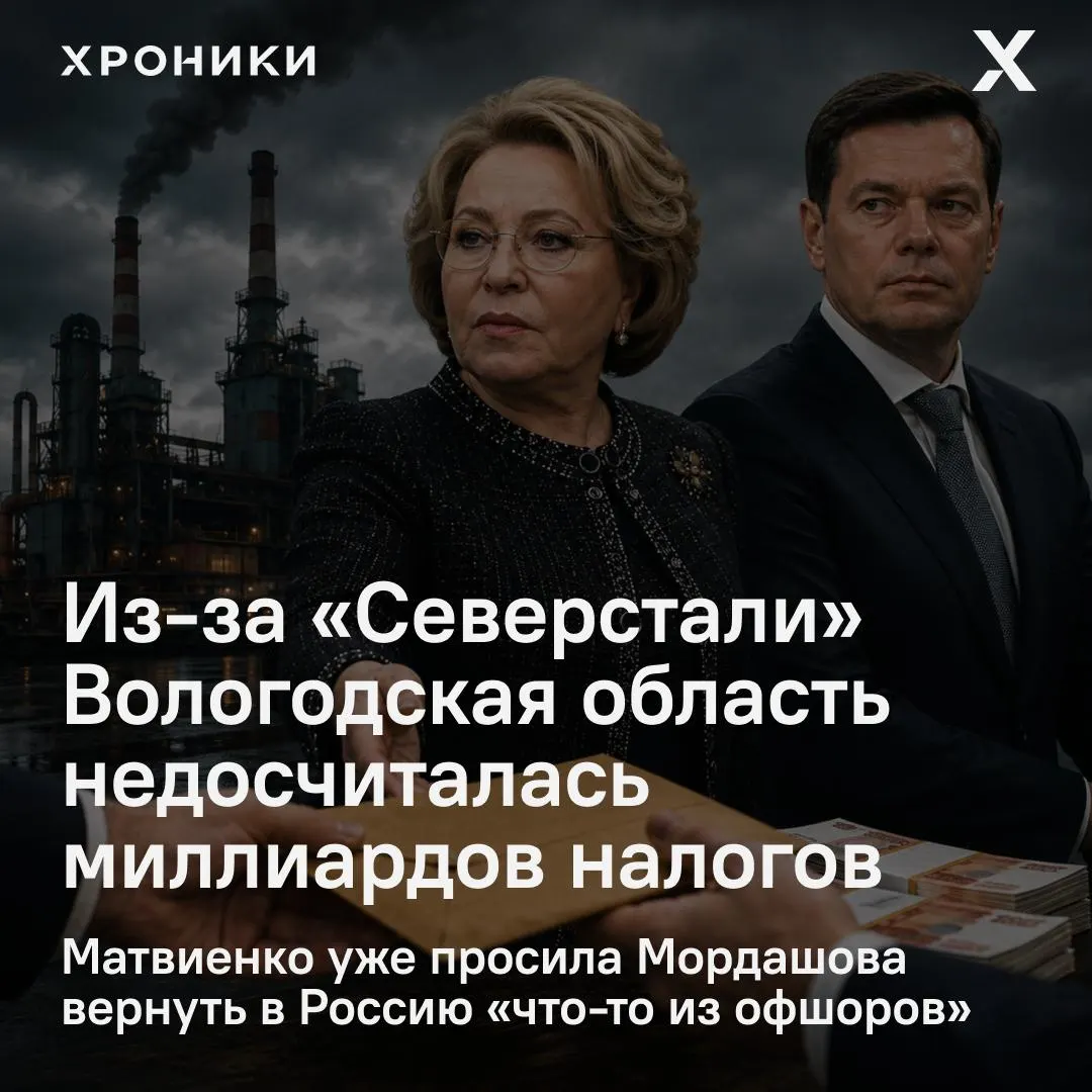 Сенатор сообщил, что крупные компании возвращают налоговые переплаты прошлых лет; только Вологодская область за февраль–апрель 2026 года недополучила около 3,3 млрд рублей налога на прибыль. В Совете Федерации потребовали разобраться.