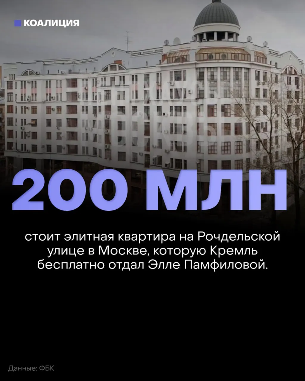 Расследование указывает на то, что элитная квартира площадью 237 м² в Москве, стоимостью около 200 миллионов рублей, оформлена на внучку главы ЦИК как награда за «победы» режима. В регионах планируются акции против фальсификаций на выборах, а критика в адрес работы ЦИК усиливается.